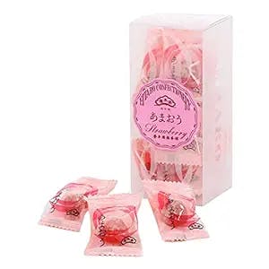 [ Eitaro Sohonpo ]Eitaro Natural Fruit Candy AMAOU STRAWBERRY 12 pieces,Japanese Candy, Wagashi, Handmade, No Additive, Made in Japan
