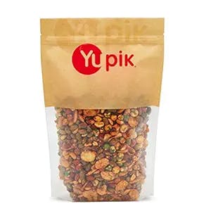 Yupik Spicy Korean BBQ Protein Snack Mix, 2.2 lbs, Roasted Peanuts, Beans & Peas Seasoned with Togarashi Spice, High In Protein, Vegan, Non GMO, No Preservatives or Artificial Flavors, Brown