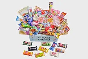 50 Japanese Snacks and Sweets Box 40 Japanese Candy and 10 Japanese KitKat assortment
