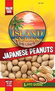 Island Snacks Peanuts, Japanese, 6-Ounce (Pack Of 6)