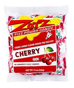 Zotz Fizz Power Candy Blue Raspberry - Fruit Flavored Hard Candy with a Fizzy Center | 230g Bag, Single Pack | Gluten-Free