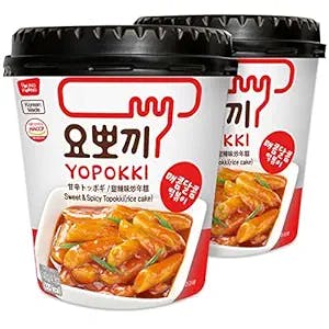 Yopokki Sweet & Mild Spicy Tteokbokki Cup: This Korean Snack is Straight Fi