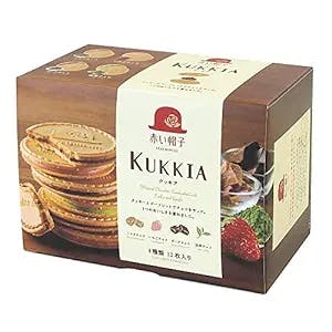 Kukkia Quatre Cookies Flavors of Chocolate, Strawberry, Dark Chocolate, Matcha Green Tea