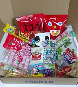 Japanese Snacks Assortment 20pcs "YAOKIN SNACK" Excellent Variety and Delicious Selection of Japanese in original YAOKIN box.…
