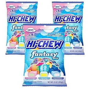 Hi Chew Fantasy Mix, Japanese Chewy Candy 3oz (Pack of 3)