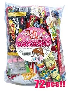 Japanese Candy Assortment 72pcs (JAPANESE CANDY SAMURAI)