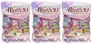 Kasugai Japanese Candy, Hana No Kuchizuke Flower Kiss, 4.54 -Ounce Bags (Pack of 3)