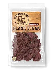 Cattleman's Cut Texas Style Flank Steak Beef Jerky, 9 Ounce