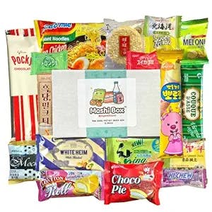 Mashi Box Asian Mystery Mini Snack Box - 18 Items - Includes 1 Full Sized Item with Asian Snack Variety from Japan, Korea, China, Vietnam, Indonesia, etc