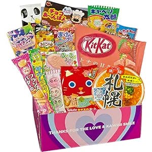 Kawaii Sweet -“Hight-end & Popular" Japanese Snacks Box - 15 snacks include cup noodle limited kitkat (1kg, 2.2ld)