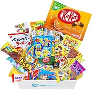 Japanese Snack Box and Kit Kat Bundle 30 Japanese Candy & Snacks, Matcha & Strawberry KitKats Bags