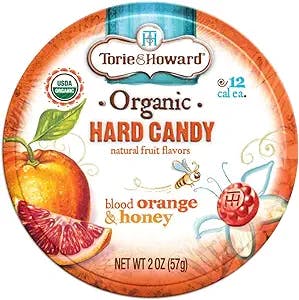 Torie and Howard Organic Hard Candy Tin, Blood Orange and Honey: A Sweet Tr